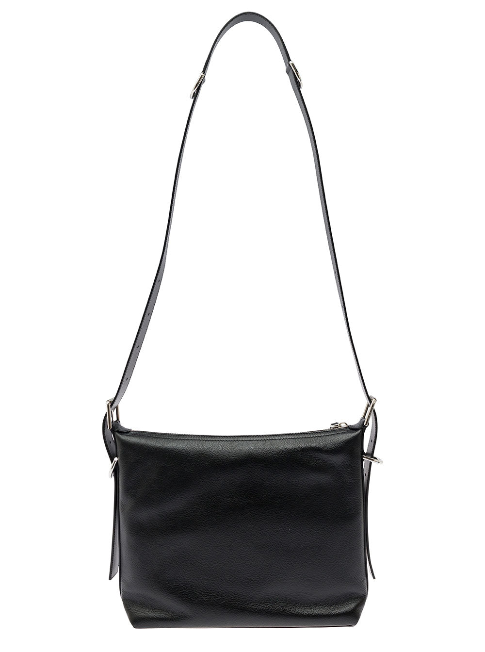 Givenchy Men 'Voyou' White Crossbody Bag With Logo And Buckle Detail In Leather Man