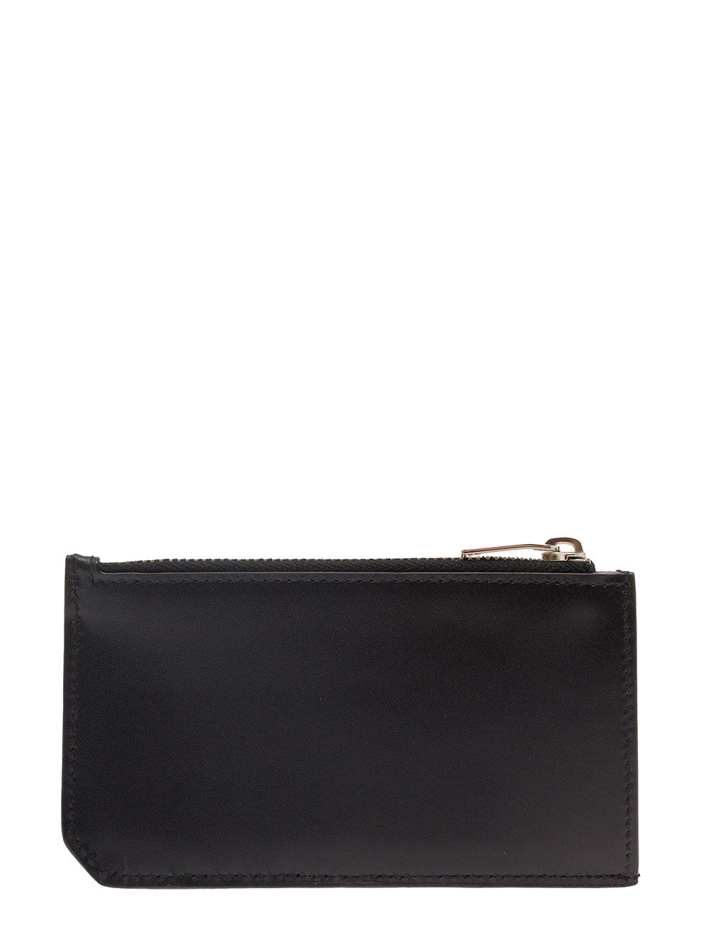 Saint Laurent Men Black Card-Holder With Embossed Logo In Leather Man