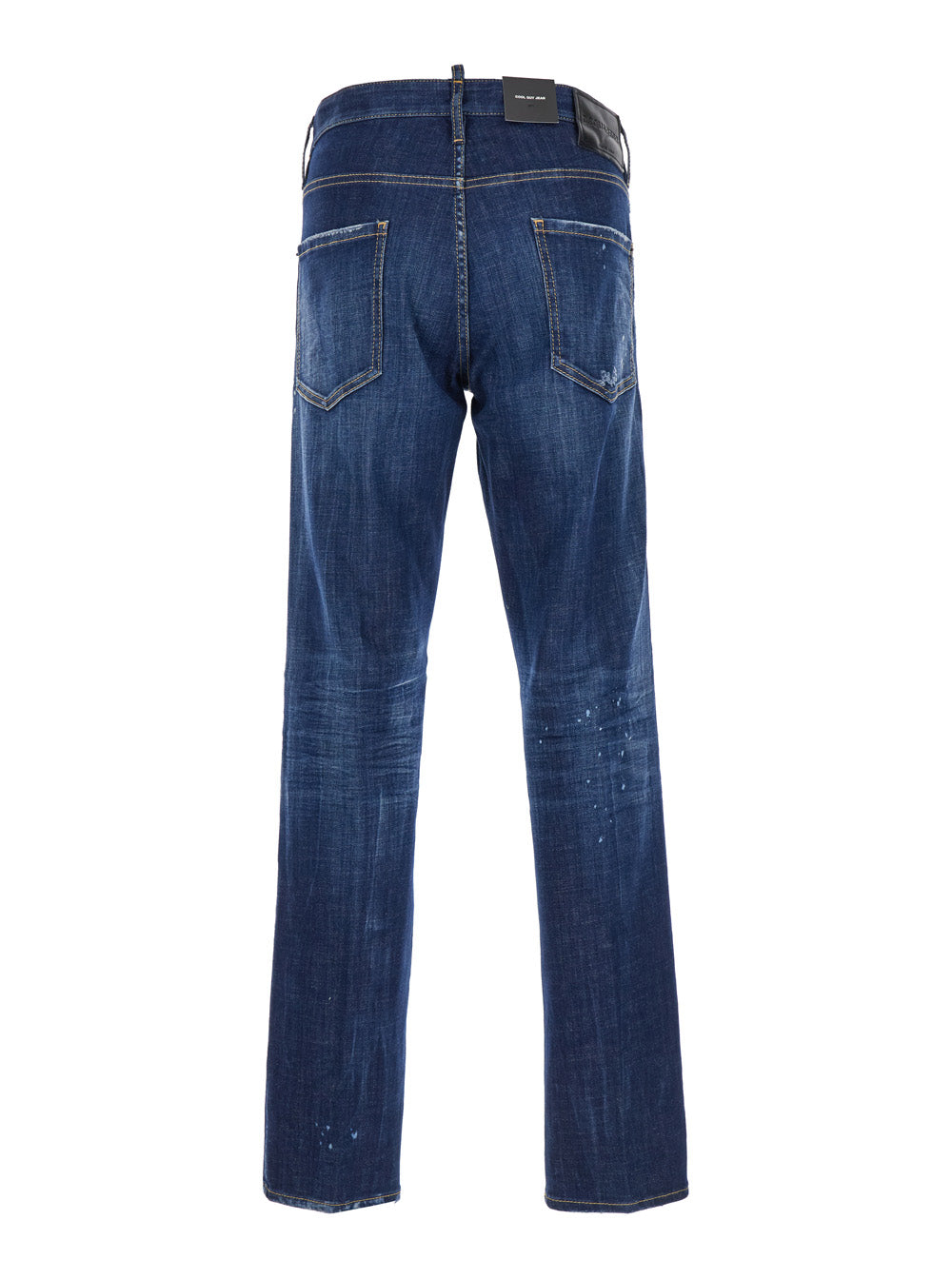 Dsquared2 Men 'Cool Guy' Blue Straight Jeans With Faded Effect In Stretch Cotton Denim Man