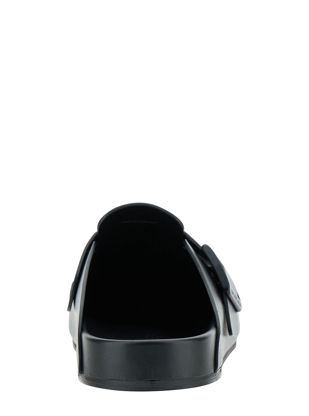 Balenciaga Men 'Sunday' Black Mules With Five Finger Shape At Toe In Matte Leather Man