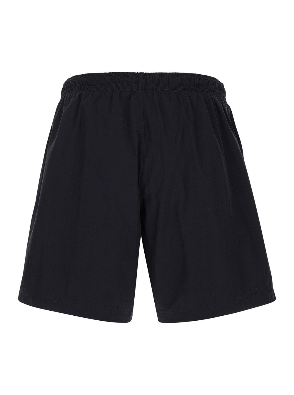 Alexander Mcqueen Men 'Varsity Skull' Black Swimming Shorts With Logo Detail In Nylon Man