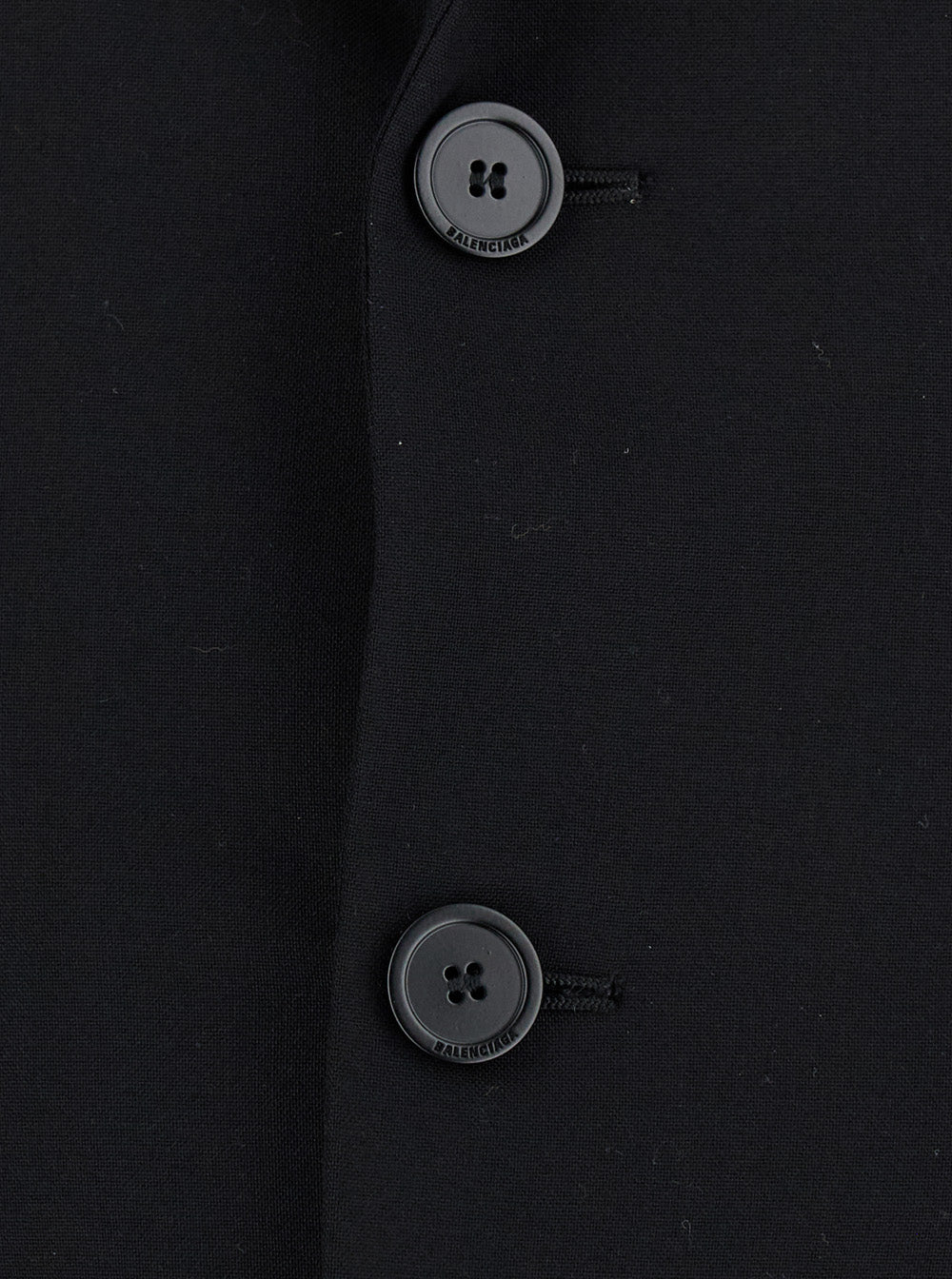 Balenciaga Women 'Hourglass' Black Single-Breasted Jacket With Notched Revers In Wool Woman