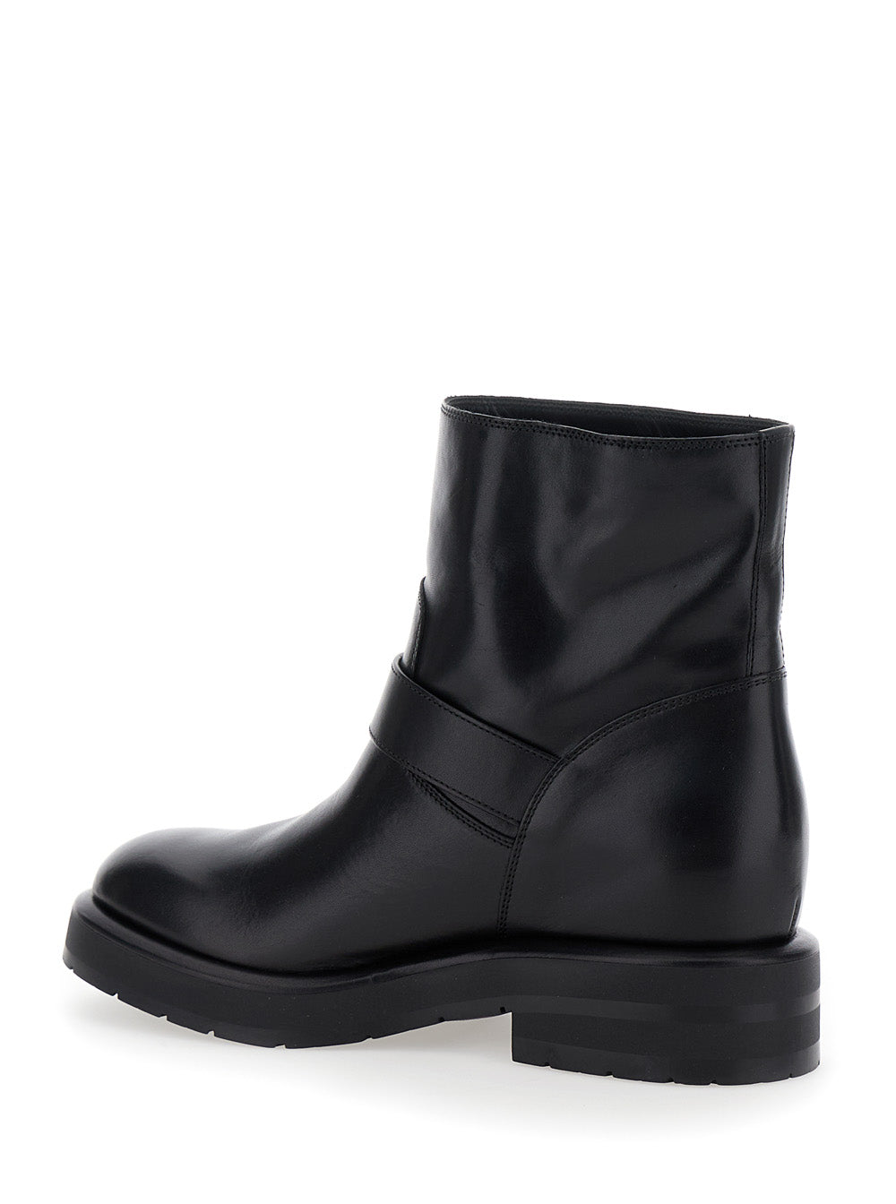 Chloé Women 'Coddington' Black Ankle Boots With Paddington Buckle In Leather Woman