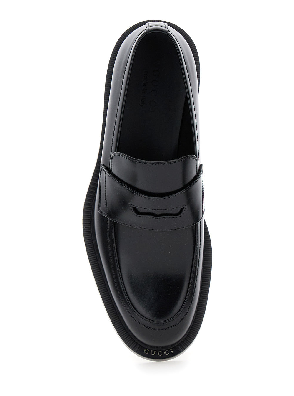 Gucci Men 'Henry' Black Loafers In Smooth Leather Man