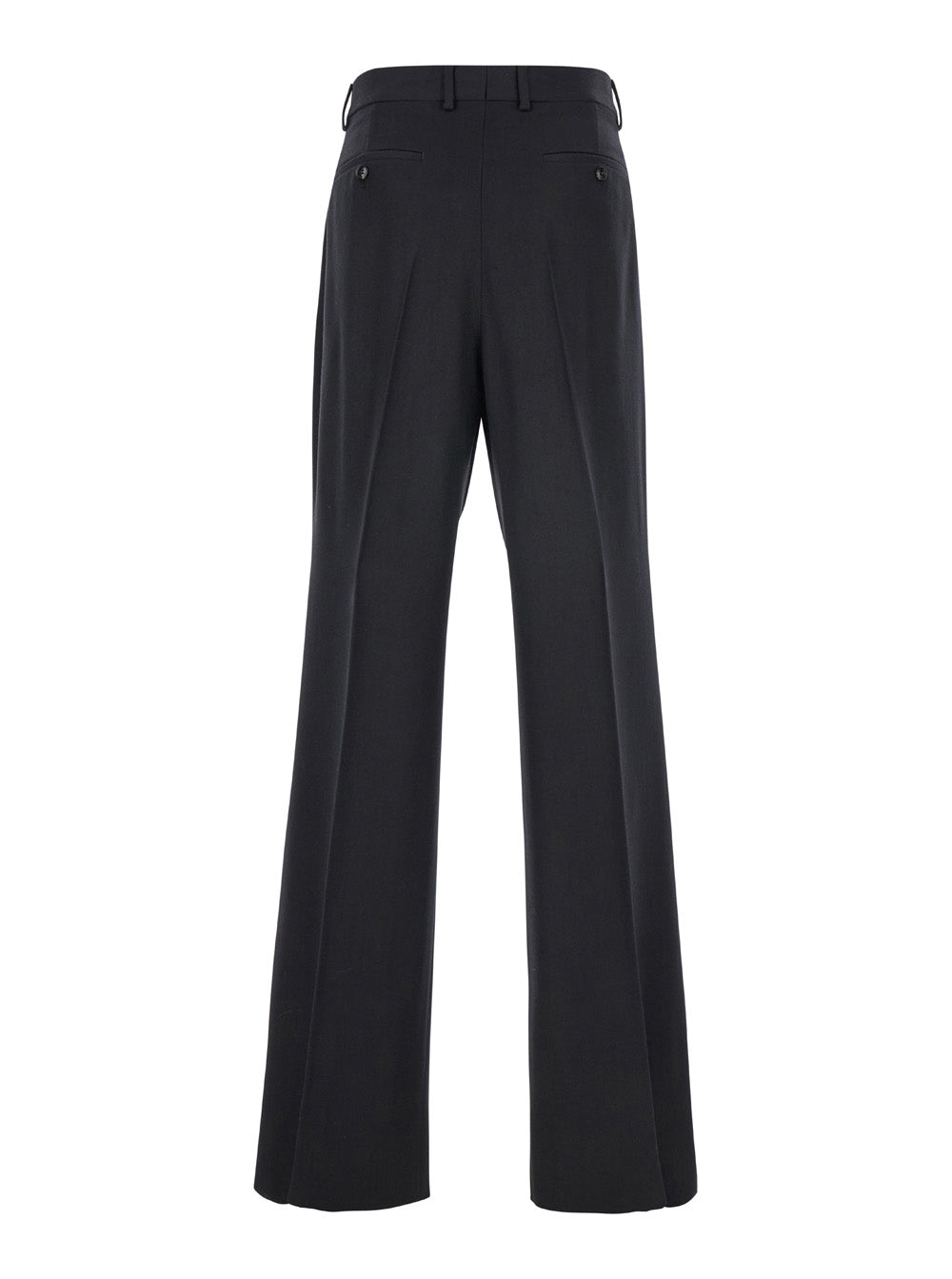 Amiri Men Black Pants With Belt Loops And Front Pences In Wool Blend Man