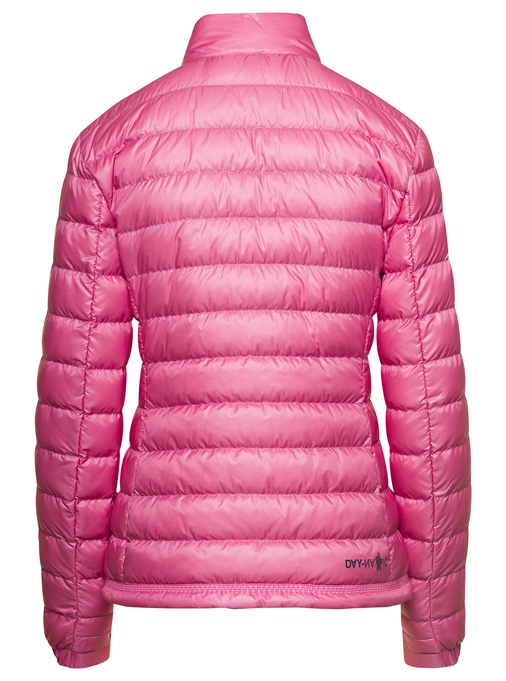 Moncler Grenoble Women 'Walibi' Pink Down Jacket With Logo Patch In Polyamide Woman