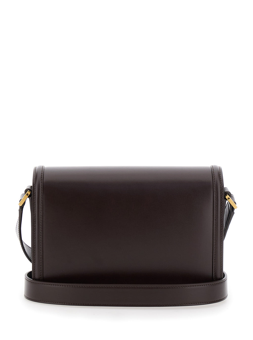 Saint Laurent Men 'Medium Solferino' Brown Satchel Bag With Cassandre In Smooth Leather Man