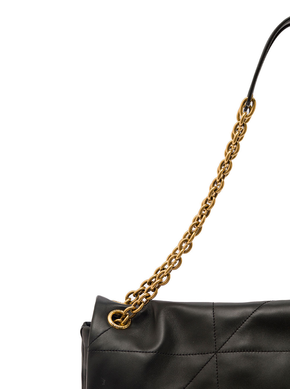 Saint Laurent Women 'Jamie 4.3' Maxi Black Shoulder Bag With Cassandre Detail In Quilted Leather Woman
