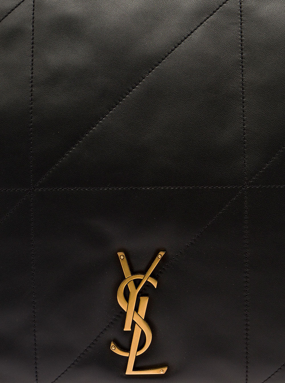 Saint Laurent Women 'Jamie 4.3' Maxi Black Shoulder Bag With Cassandre Detail In Quilted Leather Woman