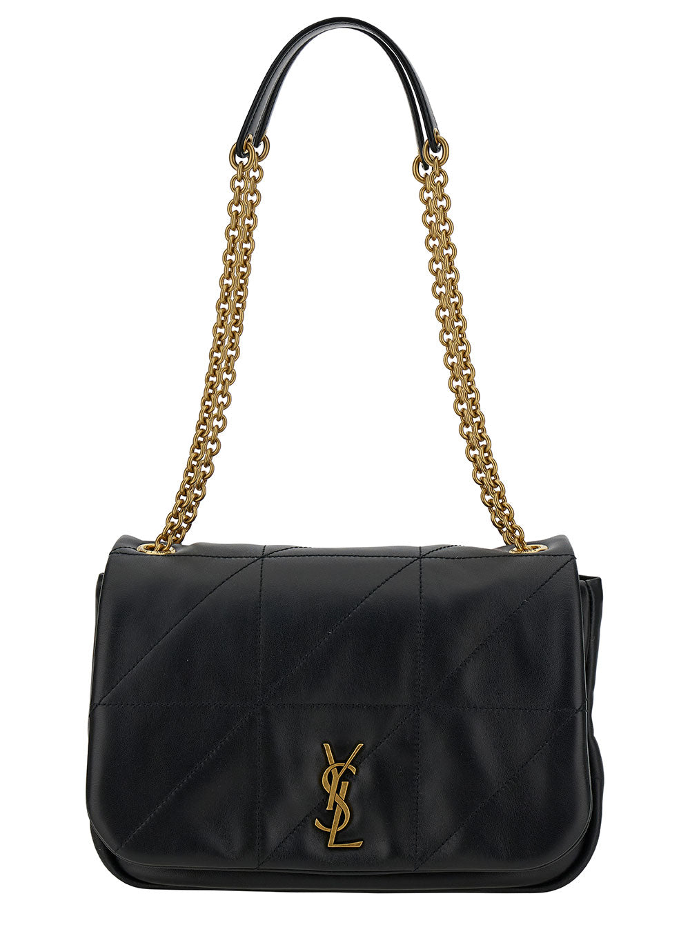 Saint Laurent Women 'Small Jamie 4.3' Black Crossbody Bag With Cassandre Detail In Quilted Leather Woman