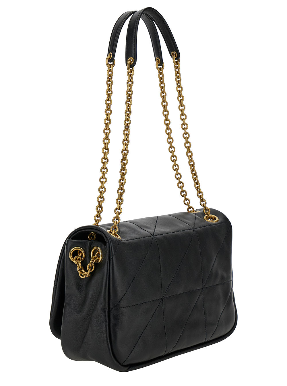 Saint Laurent Women 'Small Jamie 4.3' Black Crossbody Bag With Cassandre Detail In Quilted Leather Woman