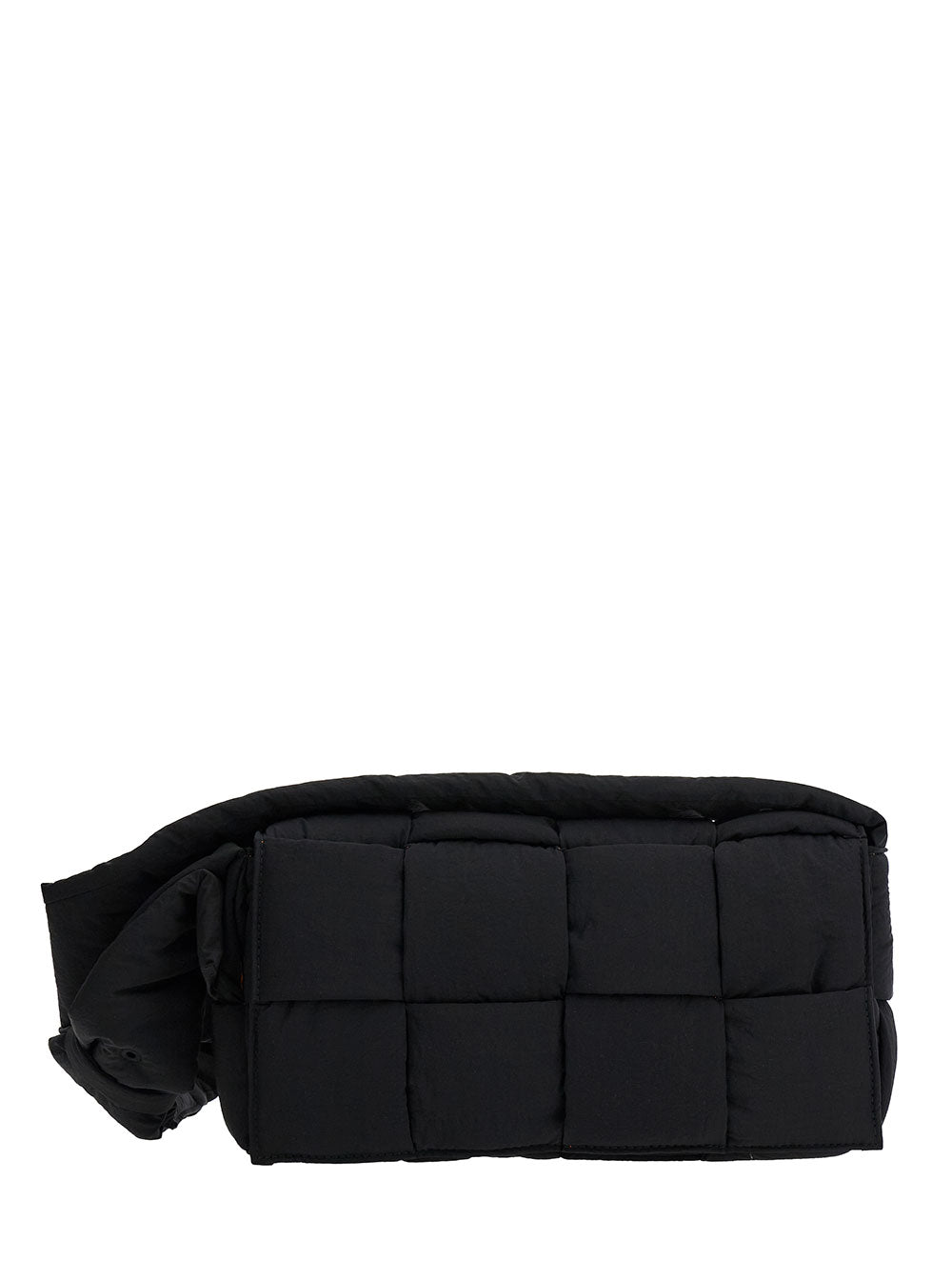 Bottega Veneta Men 'Padded Tech Cassette' Black Cross Body Bag In Techno Fabric Man