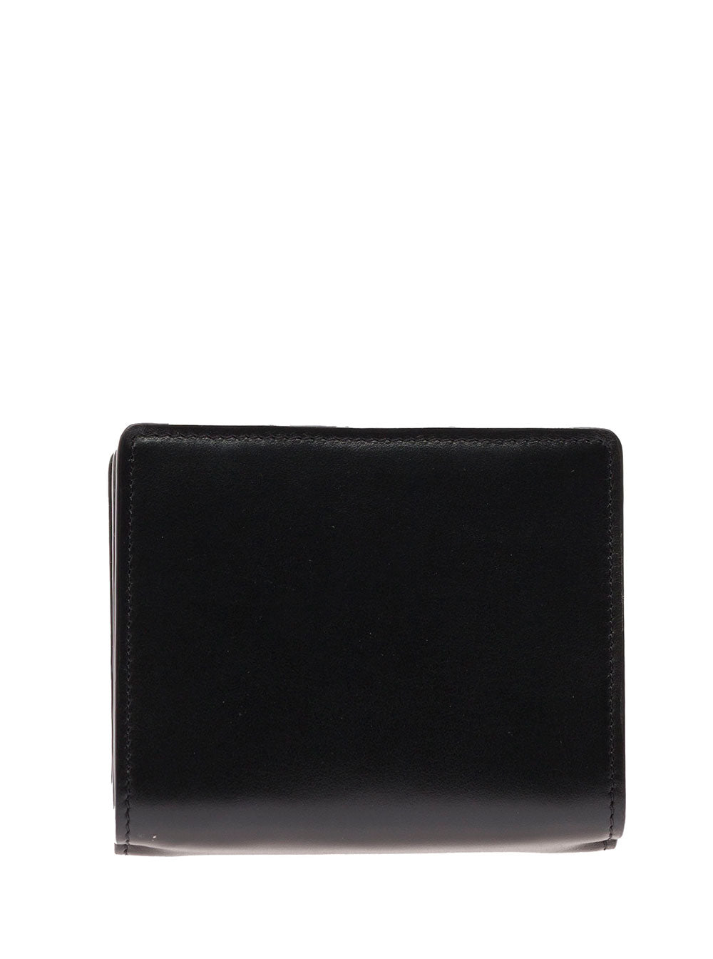 Chloé Women 'Sense' Black Bi-Fold Wallet With Tonal Logo Embroidery In Leather Woman