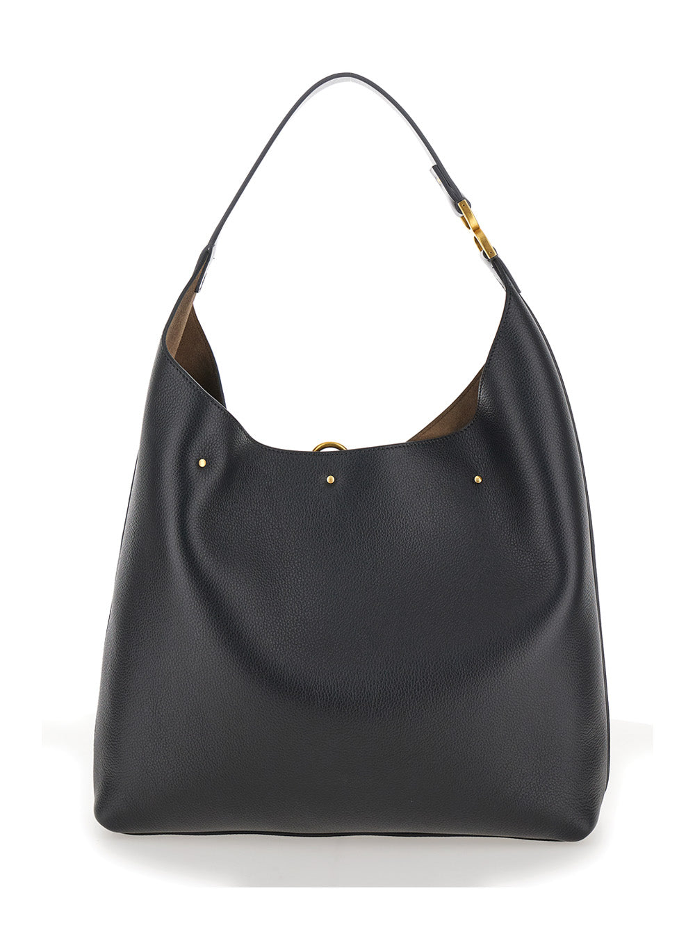 Chloé Women 'Marcie' Black Shopper In Grainy Leather Woman