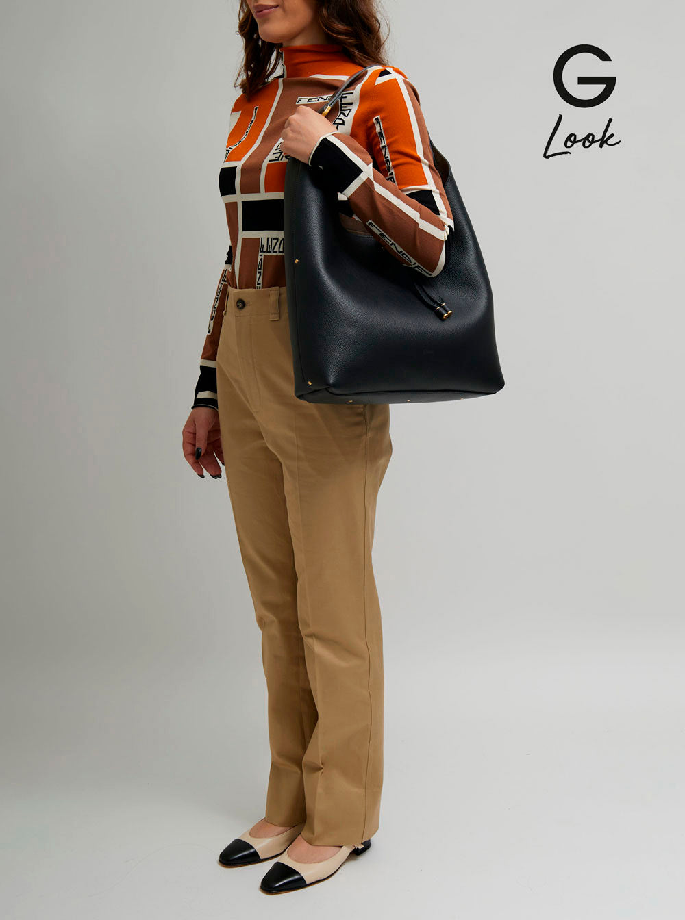 Chloé Women 'Marcie' Black Shopper In Grainy Leather Woman