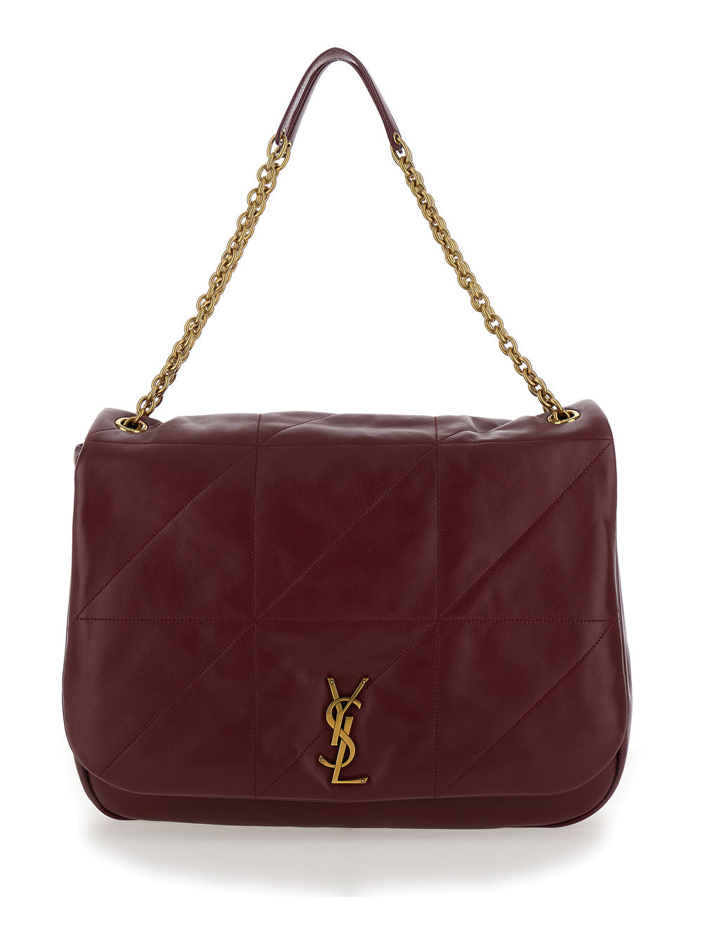 Saint Laurent Women 'Jamie 4.3'  Bordeaux Shoulder Bag With Quilted Stitchings In Leather Woman