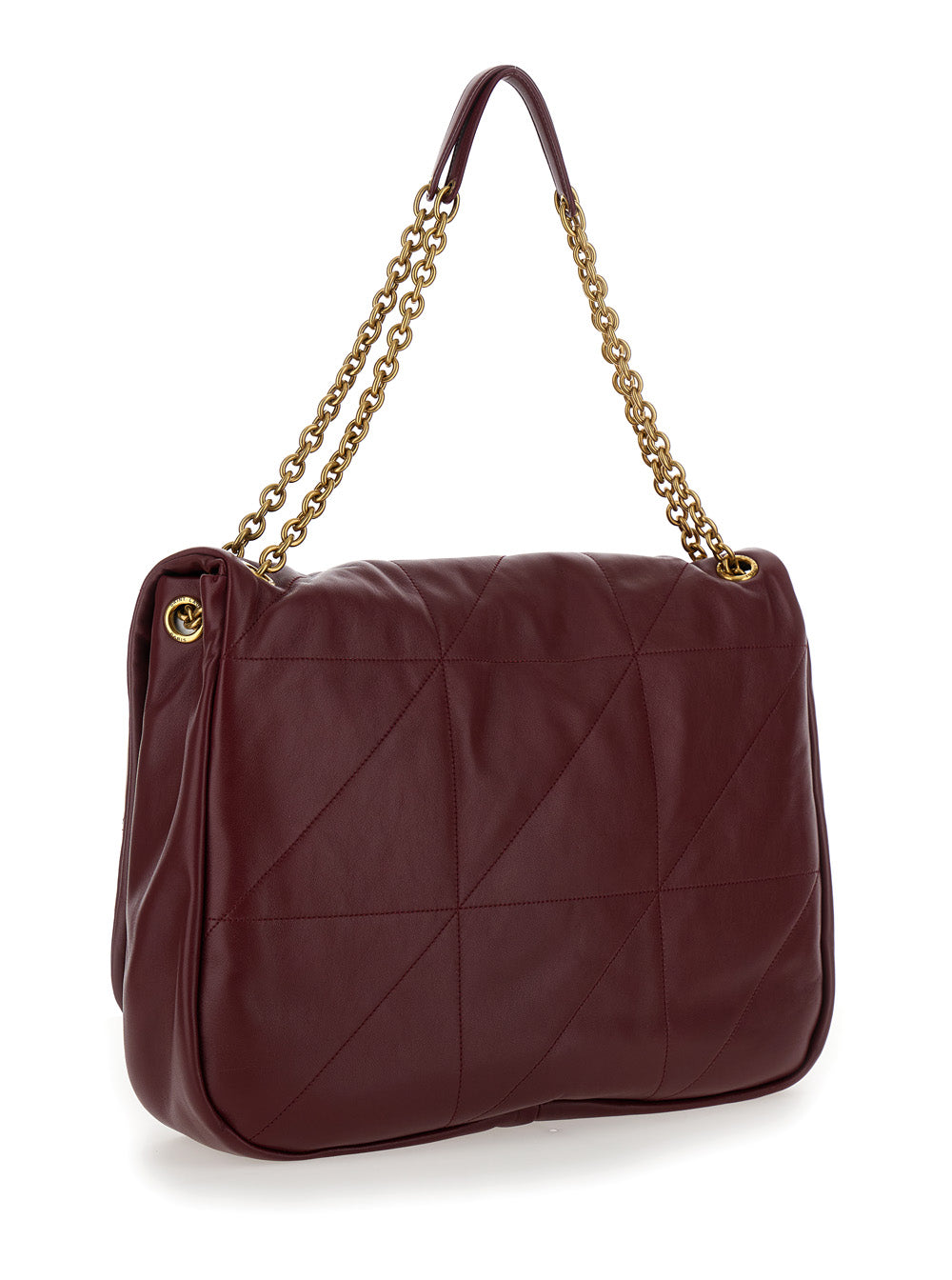 Saint Laurent Women 'Jamie 4.3'  Bordeaux Shoulder Bag With Quilted Stitchings In Leather Woman