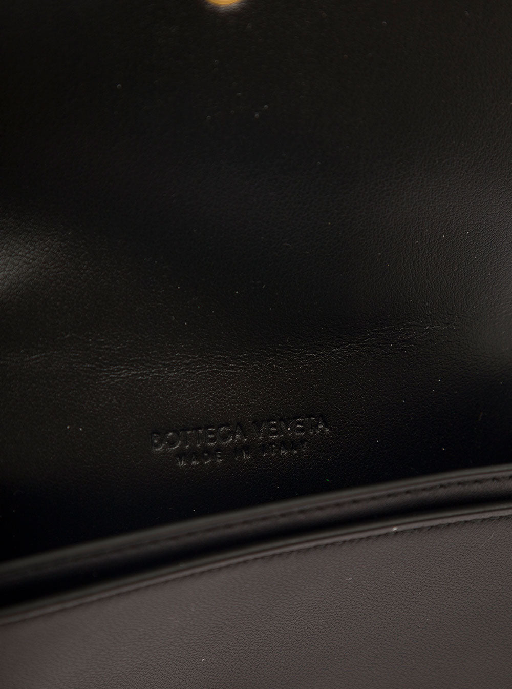 Bottega Veneta Women 'Cassette' Black Business Card Case In Intreccio Leather Woman