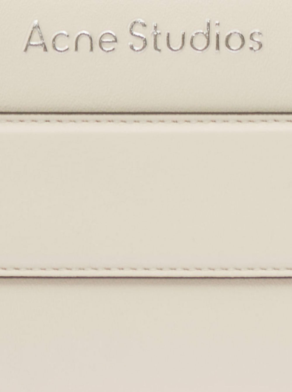 Acne Studios Women White Shoulder Bag With Musubi Knot Detail In Leather Woman