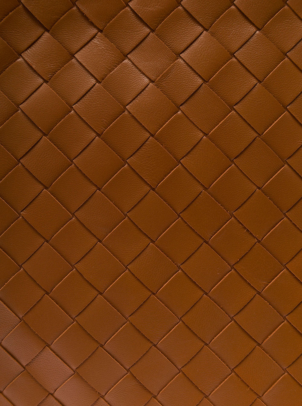 Bottega Veneta Women Brown Pouch With Wrist Strap In Intreccio Leather Woman