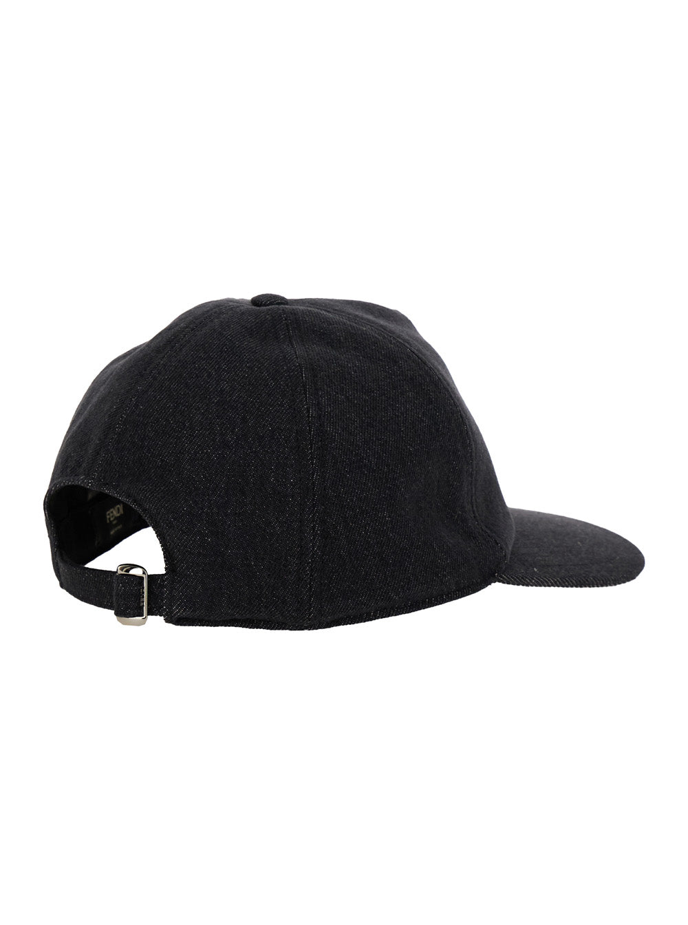 Fendi Men Black Baseball Cap With Embroidered Ff Logo In Cotton Man