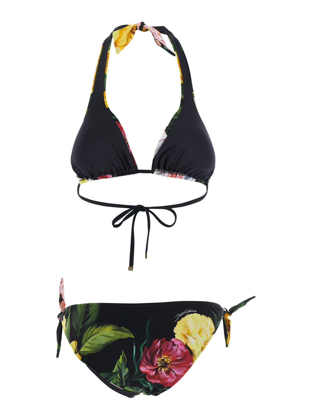 Dolce & Gabbana Women 'Peonia' Multicolor All-Over Floral Print Bikini In Tech Fabric Woman