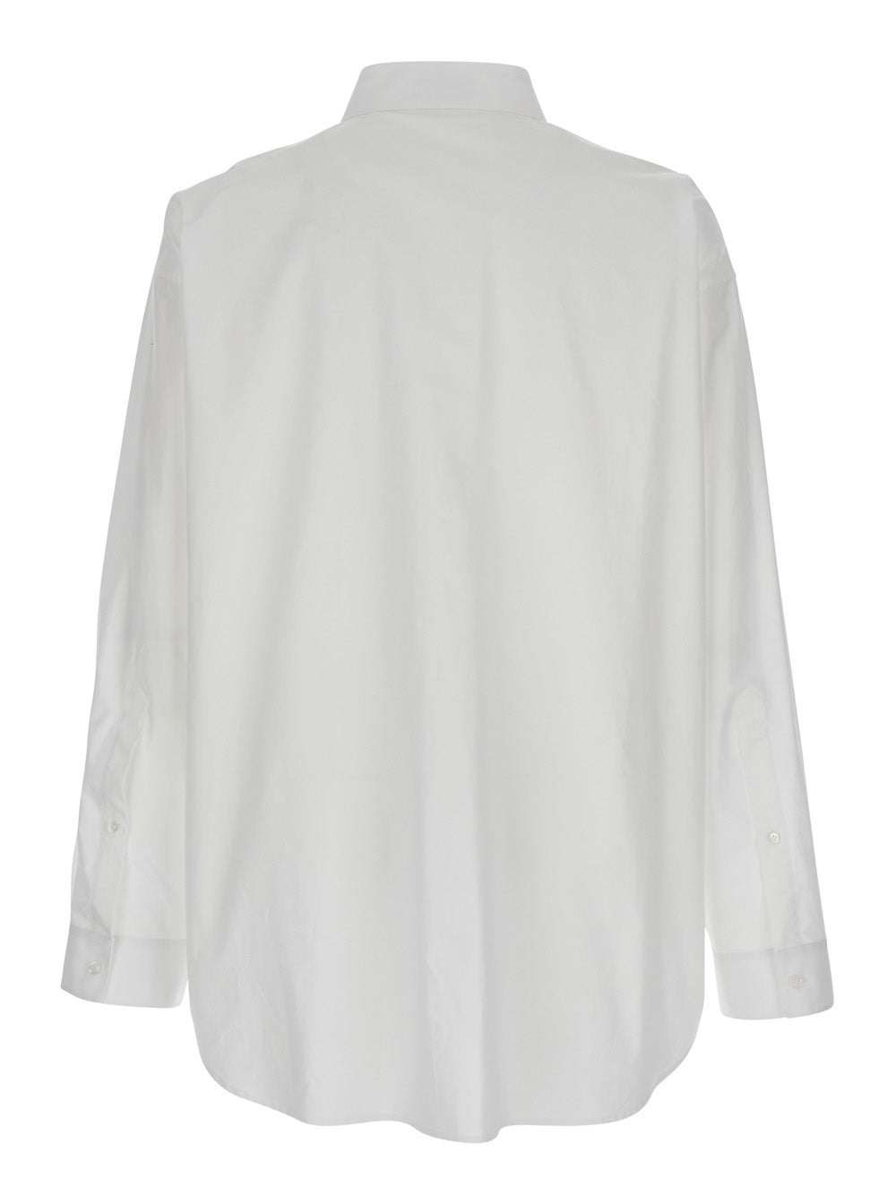 Balenciaga Men White Shirt With Pointed Collar In Cotton Man