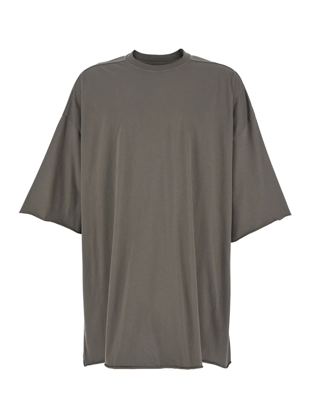 Rick Owens Men 'Tommy T' Grey Oversized T-Shirt In Cotton Man