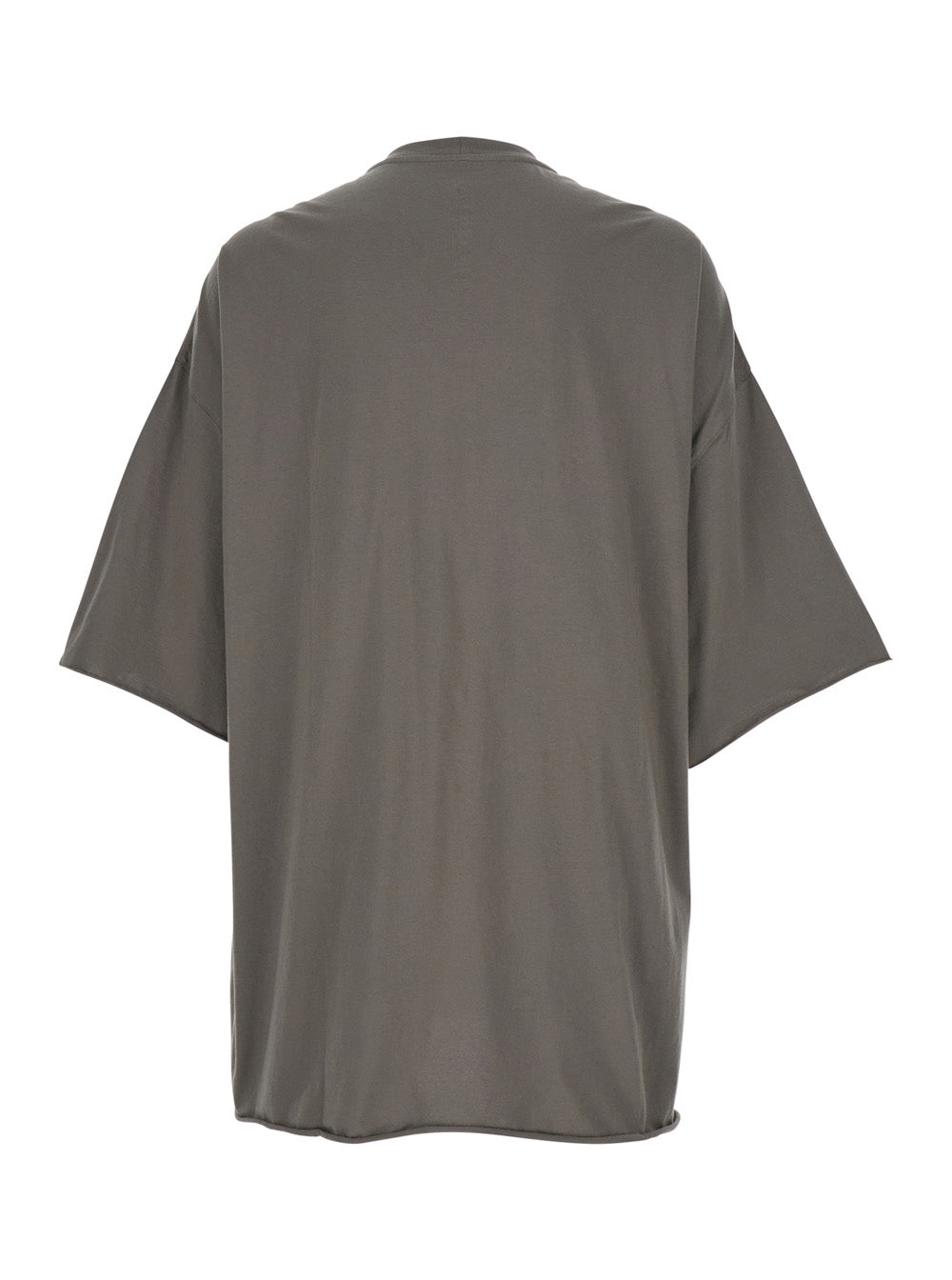Rick Owens Men 'Tommy T' Grey Oversized T-Shirt In Cotton Man