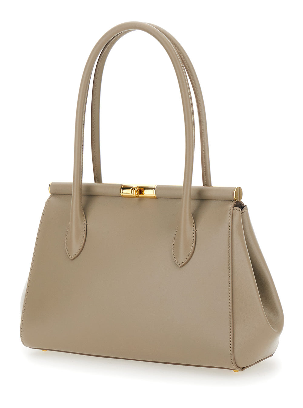 Dolce & Gabbana Women 'Marlene Medium' Beige Handbag With Padlock Detail In Leather Woman
