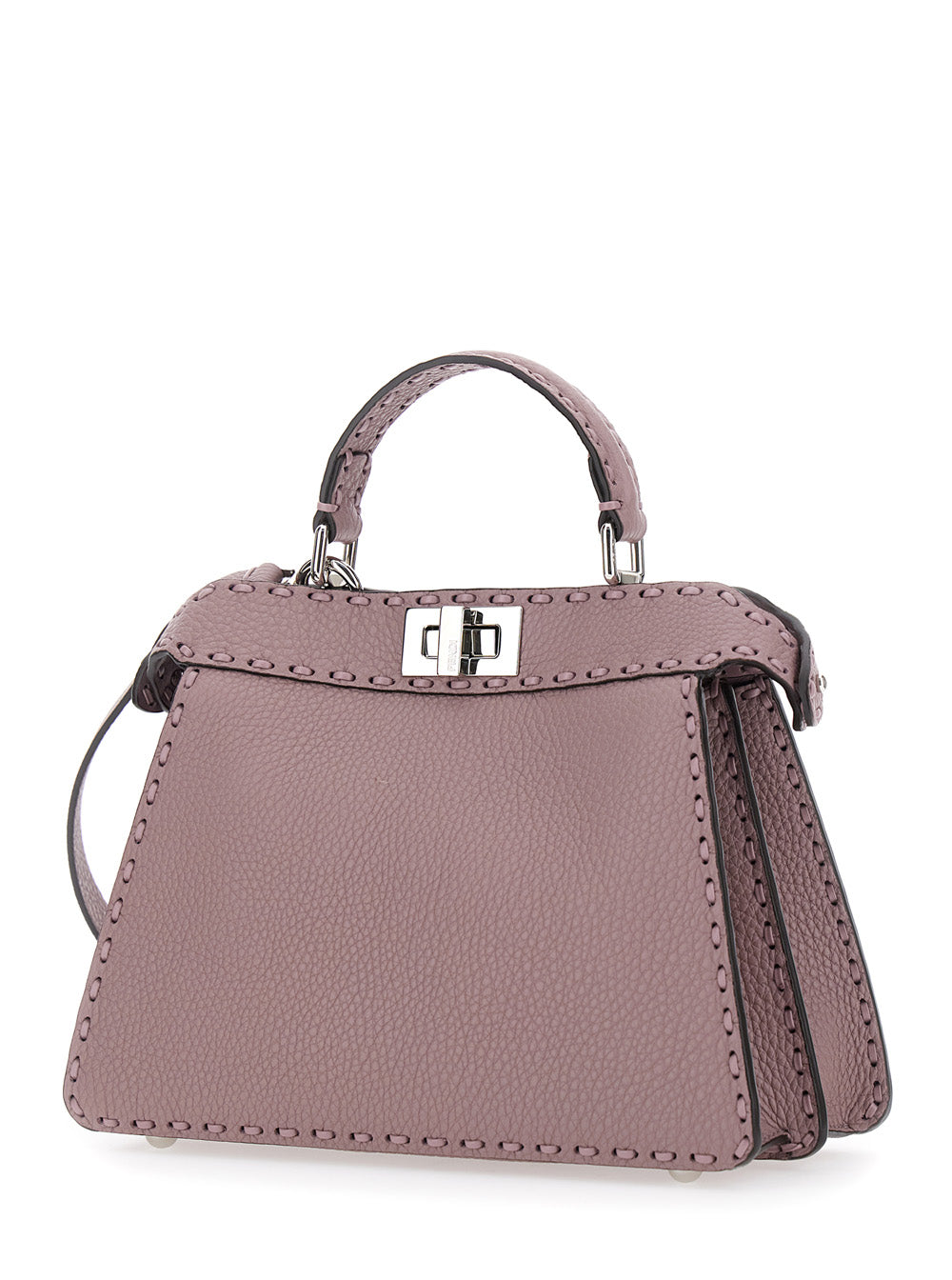 Fendi Women 'Peekaboo Iseeu Small' Pink Handbag With Shoulder Strap In Leather Woman
