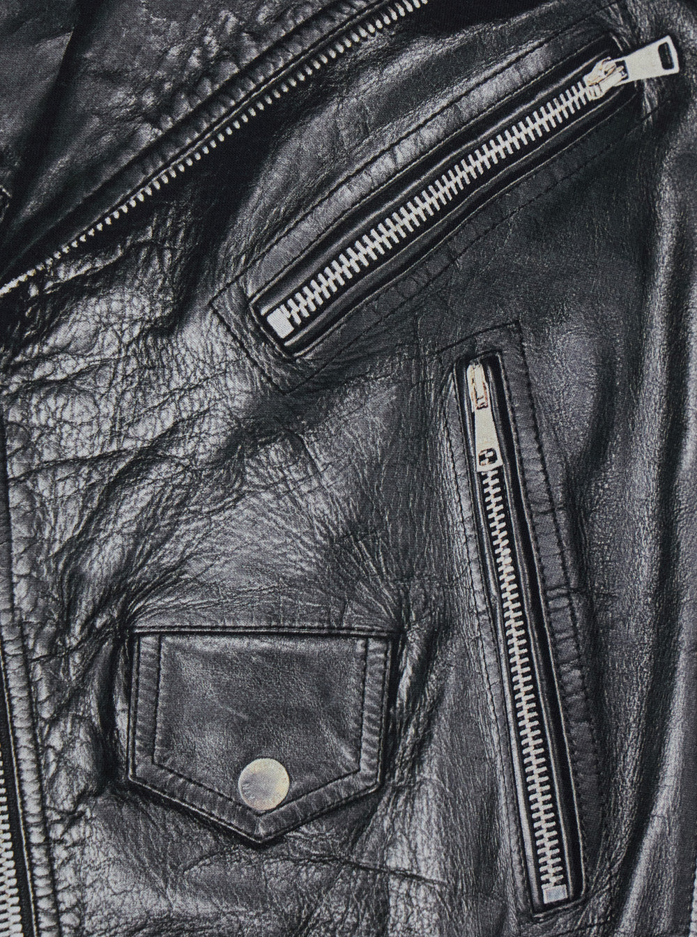 Balmain Men Black And White Crewneck T-Shirt With Layered Design In Cotton Man