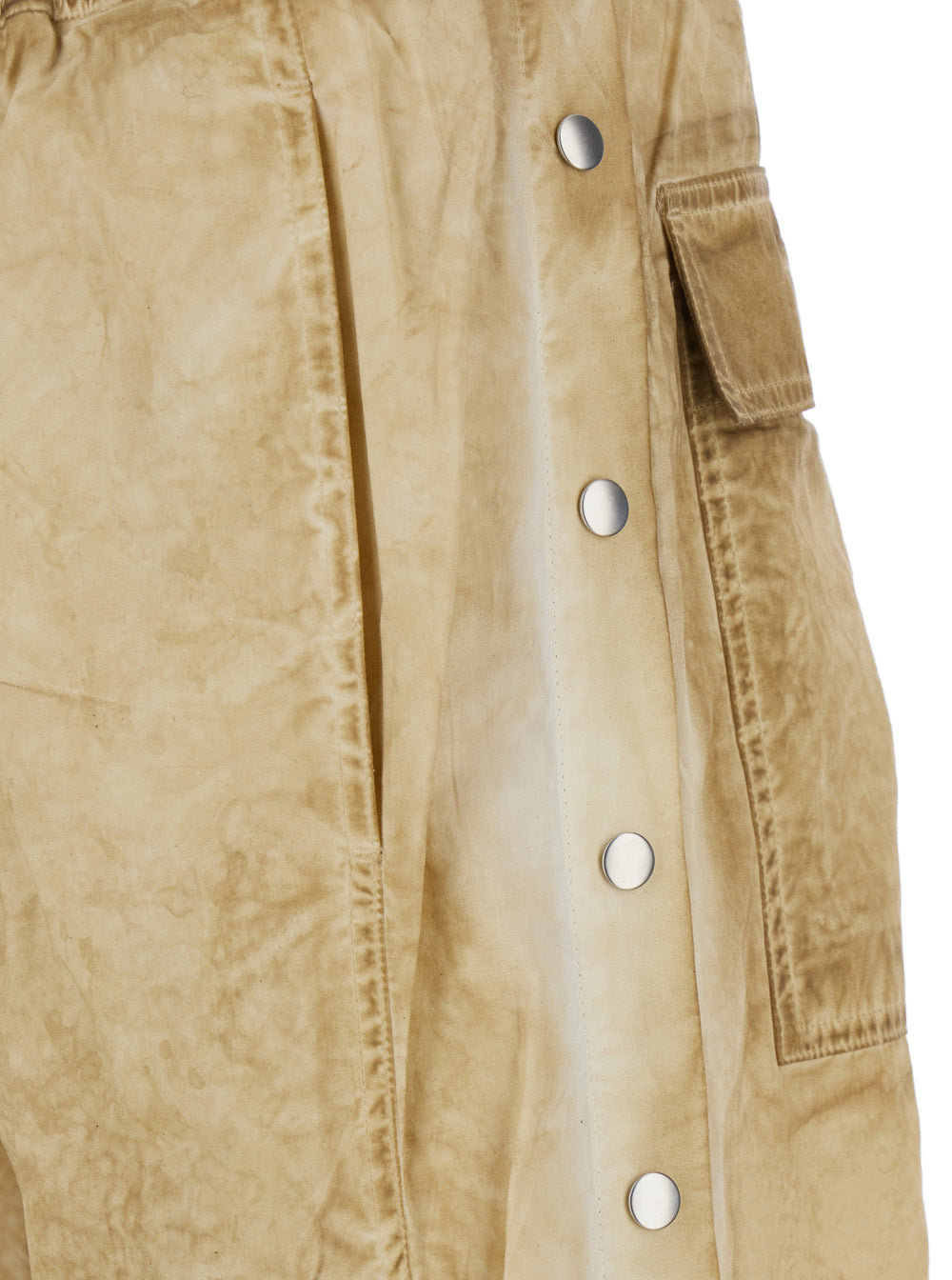 Drkshdw Men 'Pusher' Beige Pants With Elastic Drawstring Waist In Cotton Man