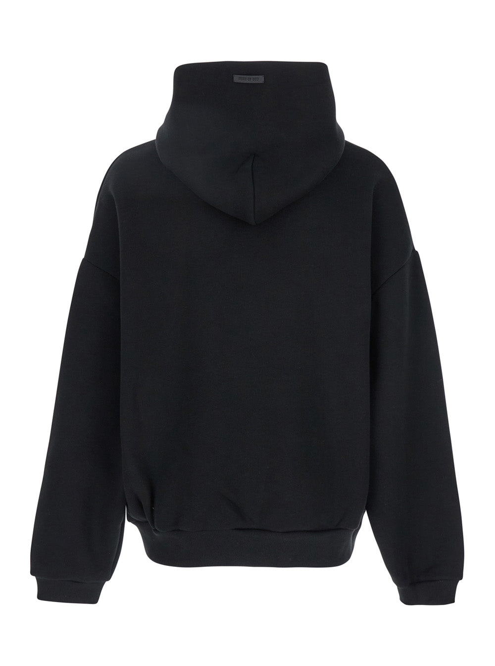 Fear Of God Men 'Eternal' Black Hoodie With Logo Patch On The Hood And Embroidery On The Front In Cotton Blend Man