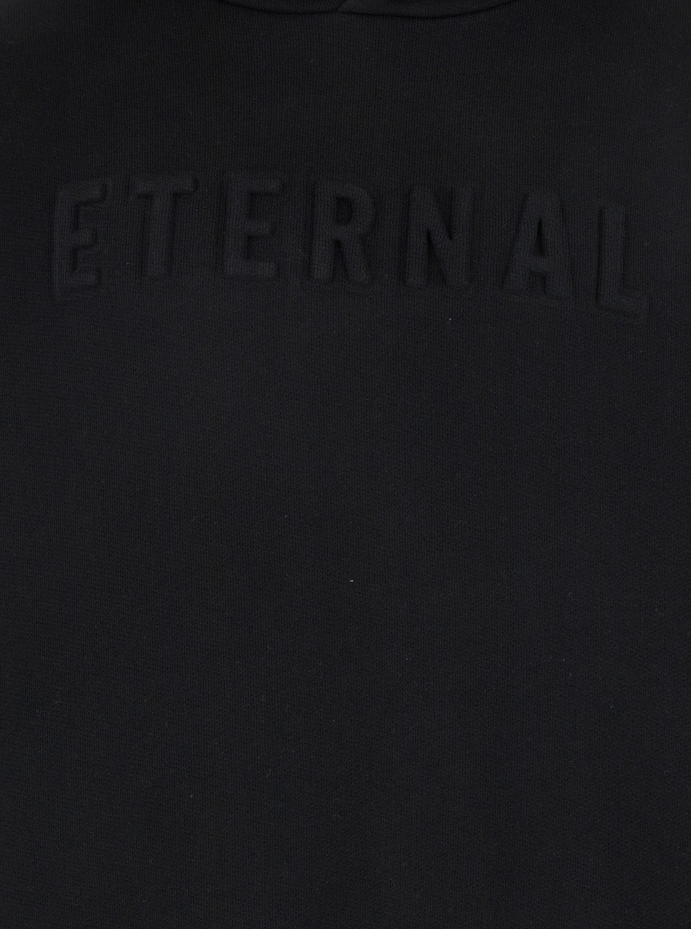 Fear Of God Men 'Eternal' Black Hoodie With Logo Patch On The Hood And Embroidery On The Front In Cotton Blend Man