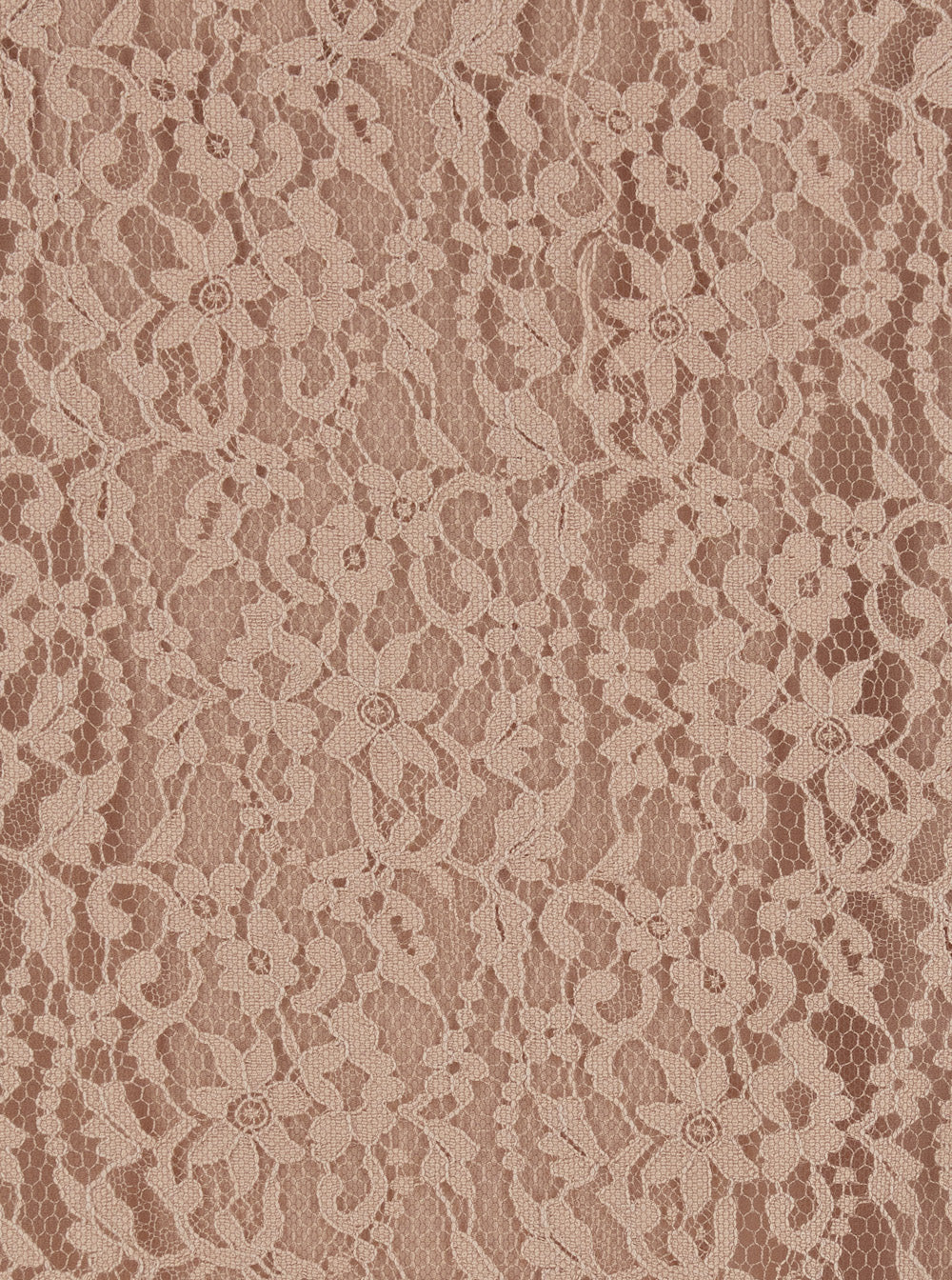 Fendi Women Beige Tube Skirt With All-Over Floral Embroidery In Lace Woman