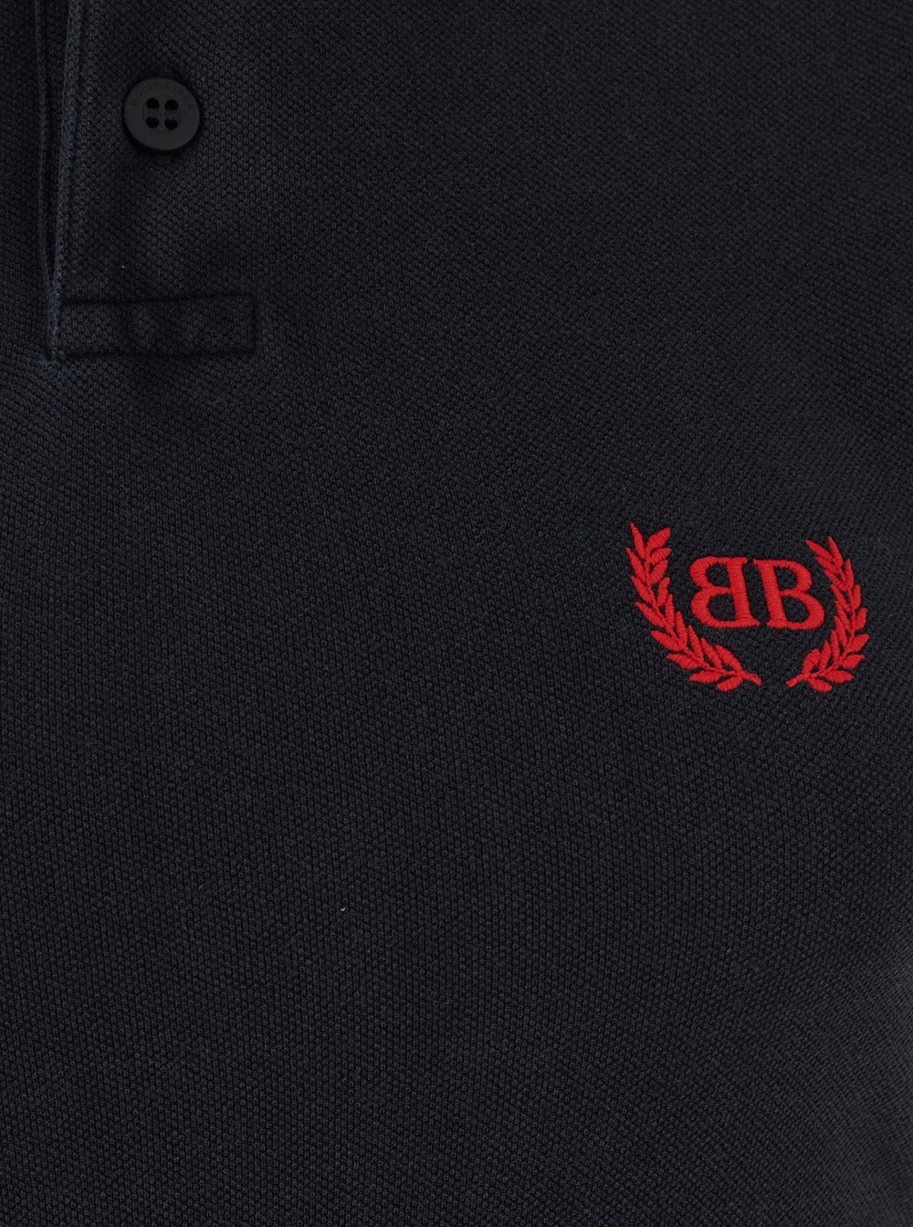 Balenciaga Women Black Mini Dress With Polo Shirt Style Collar And Logo Detail On The Front In Cotton Woman