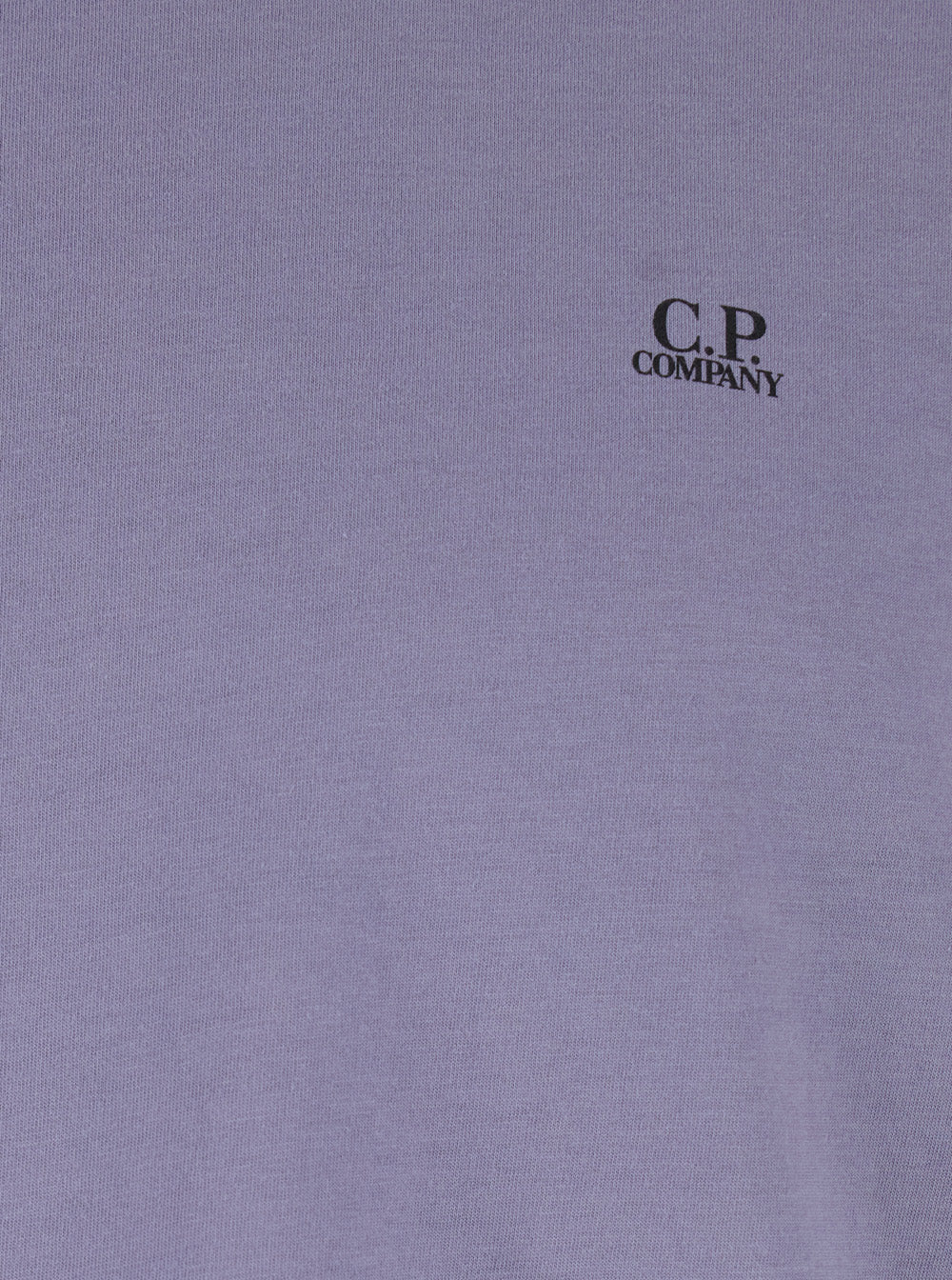 C.P. Company Men Violet T-Shirt With Logo Printed On The Front In Cotton Man