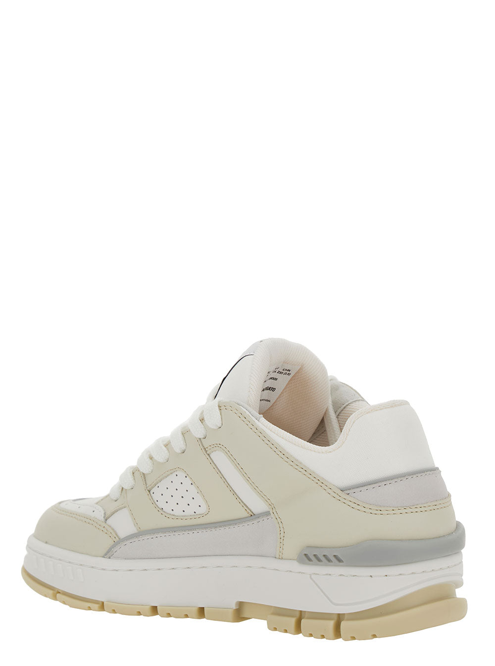 Axel Arigato Women 'Area Lo' White And Beige Sneakers With Logo Detail In Leather Blend Woman