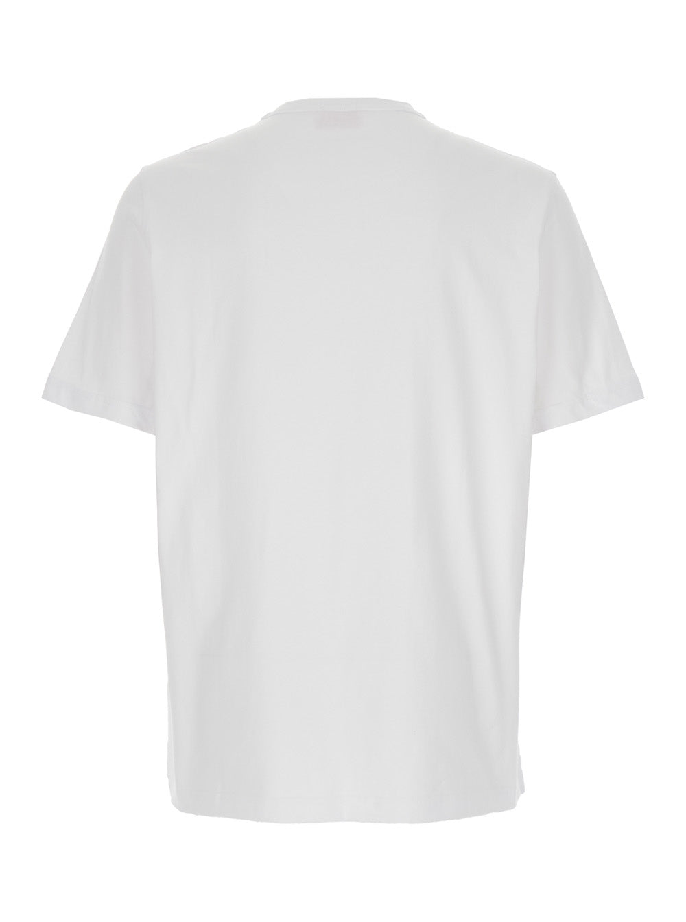 Diesel Men 'T-Adjust-Od' White T-Shirt With Logo Patch On The Front In Cotton Man