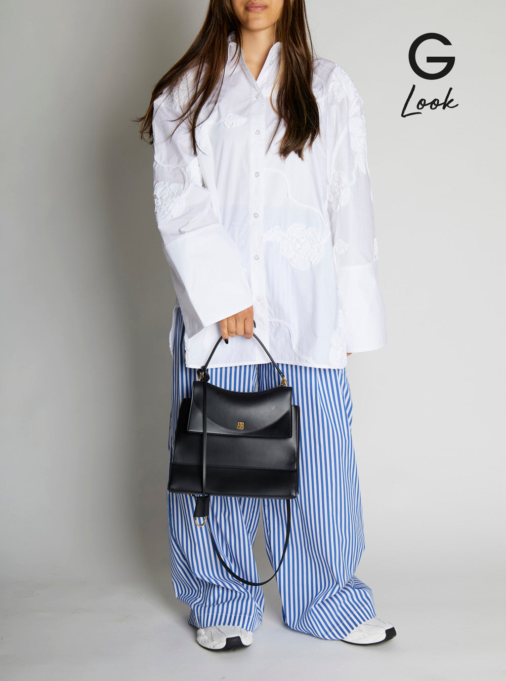 Balenciaga Women 'Nano' Black Medium Handbag With Adjustable And Removable Shoulder Strap And Embossed Logo Lettering On The Rear In Leather Woman