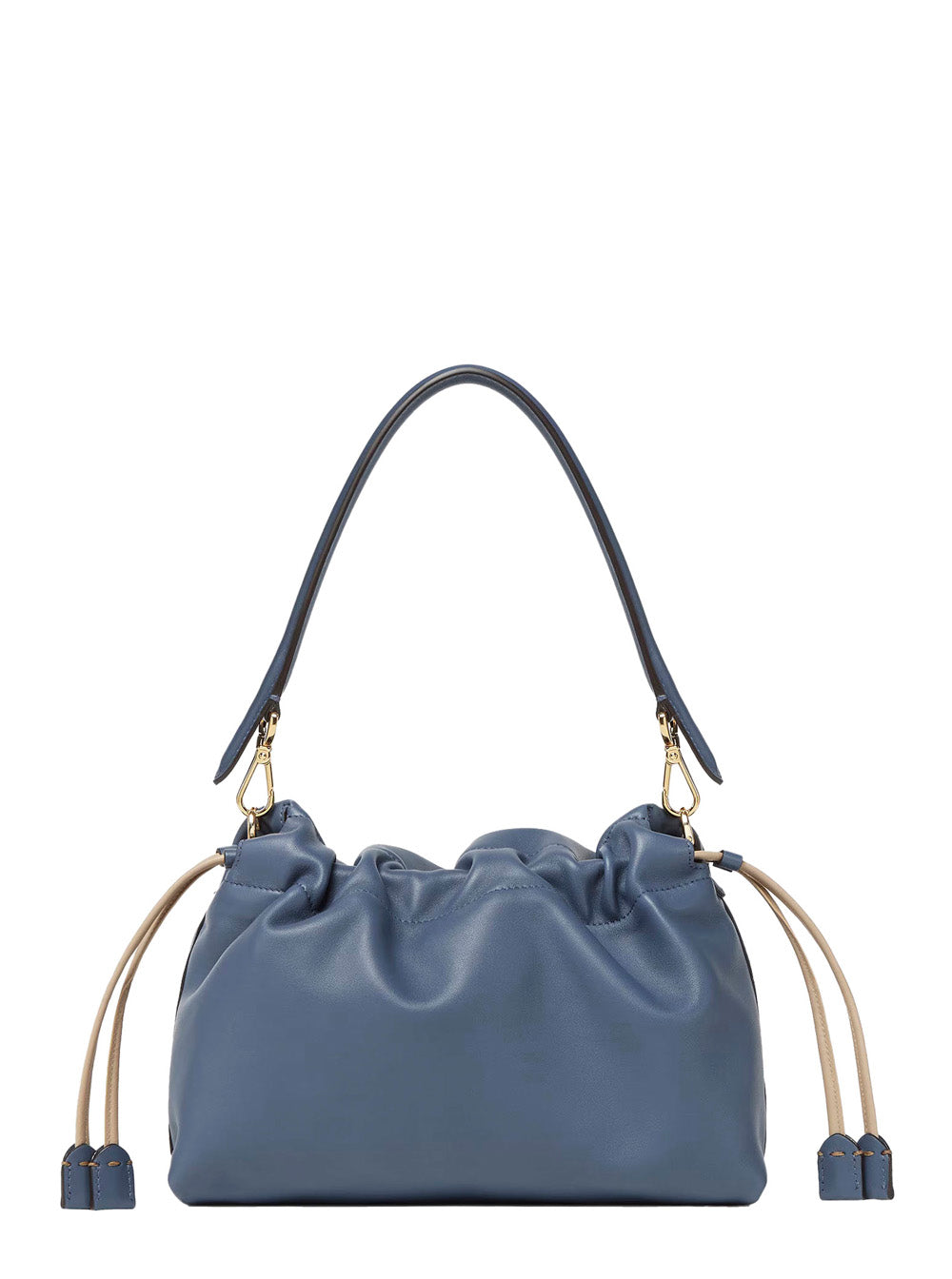 Fendi Women 'Mamma Baguette Medium' Blue Shoulder Bag With Ff Closure On The Front In Leather Woman