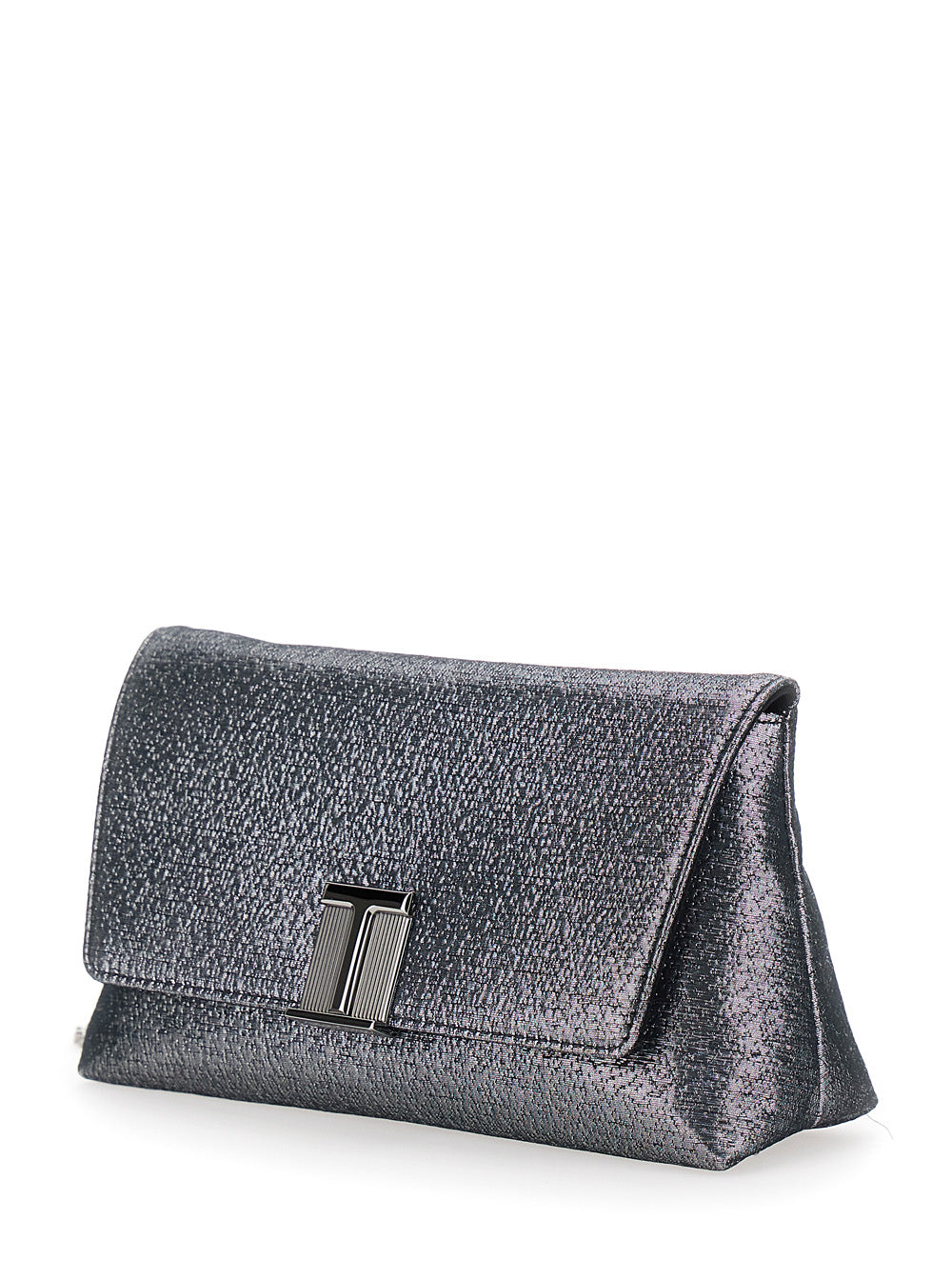 Tom Ford Women 'Nobile' Metallic Mini Bag With Laminated Effect And Chain-Link Shoulder Strap In Cotton Blend Woman
