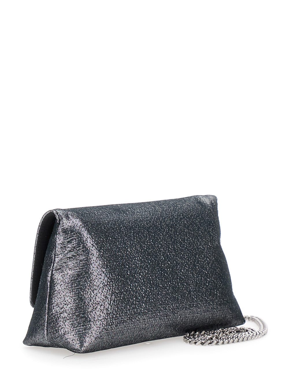 Tom Ford Women 'Nobile' Metallic Mini Bag With Laminated Effect And Chain-Link Shoulder Strap In Cotton Blend Woman