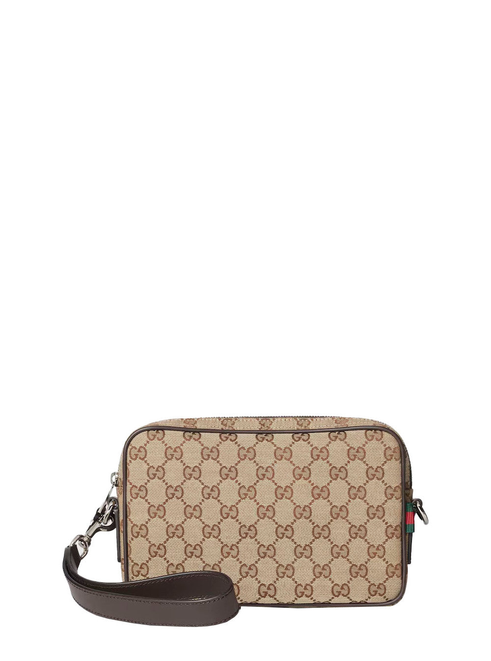 Gucci Men Beige Crossbody Bag With All-Over Gg Motif In Fabric Man