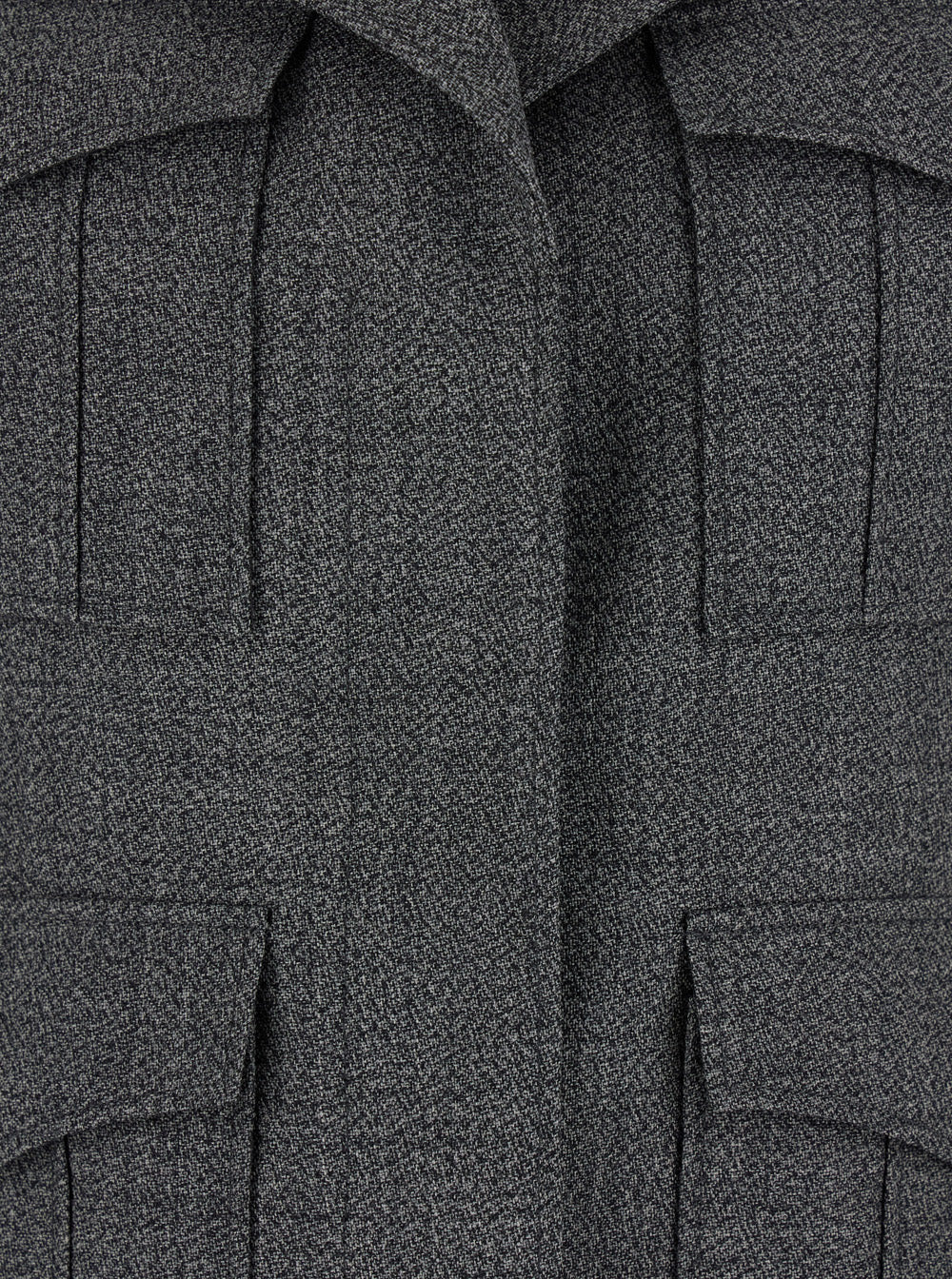 Alexander Mcqueen Women Grey Jacket With Wide Notched Revers In Wool Woman