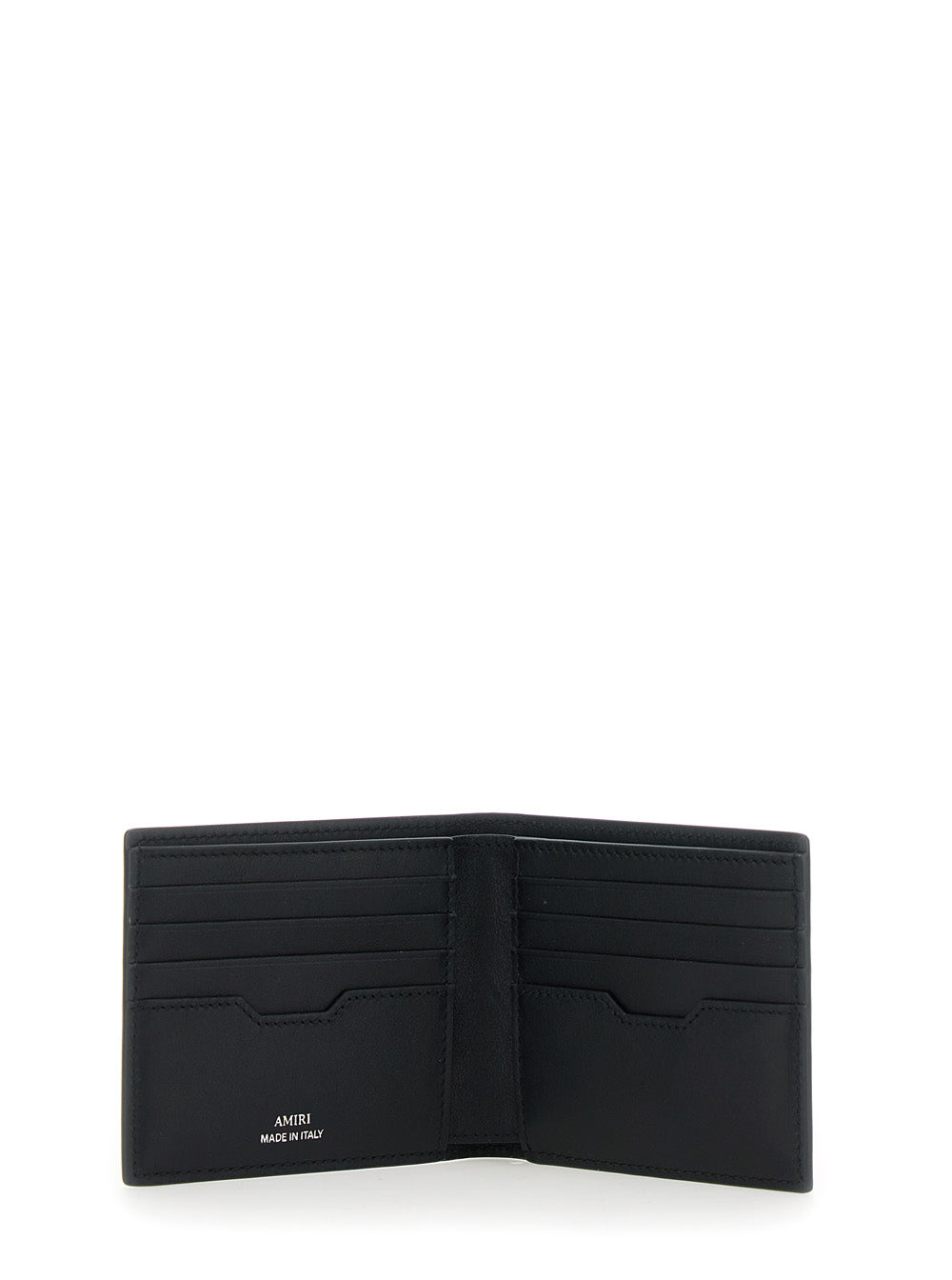 Amiri Men Bi-Fold Wallwt With Logo Lettering On The Front In Leather Man