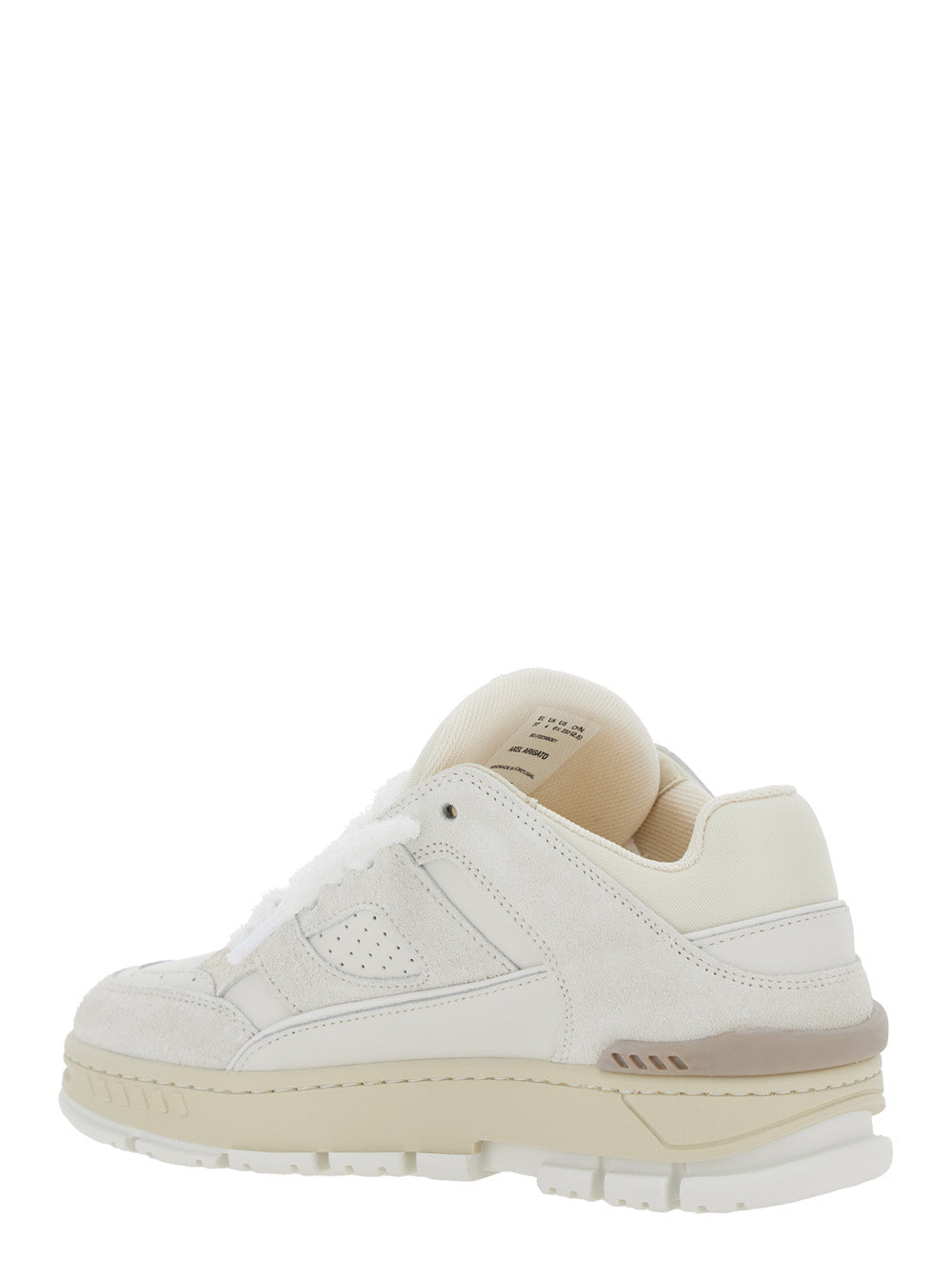Axel Arigato Women 'Area Lo' White Low Top Sneakers With Logo Patch On The Tongue And Chunky Sole In Leather Blend Woman