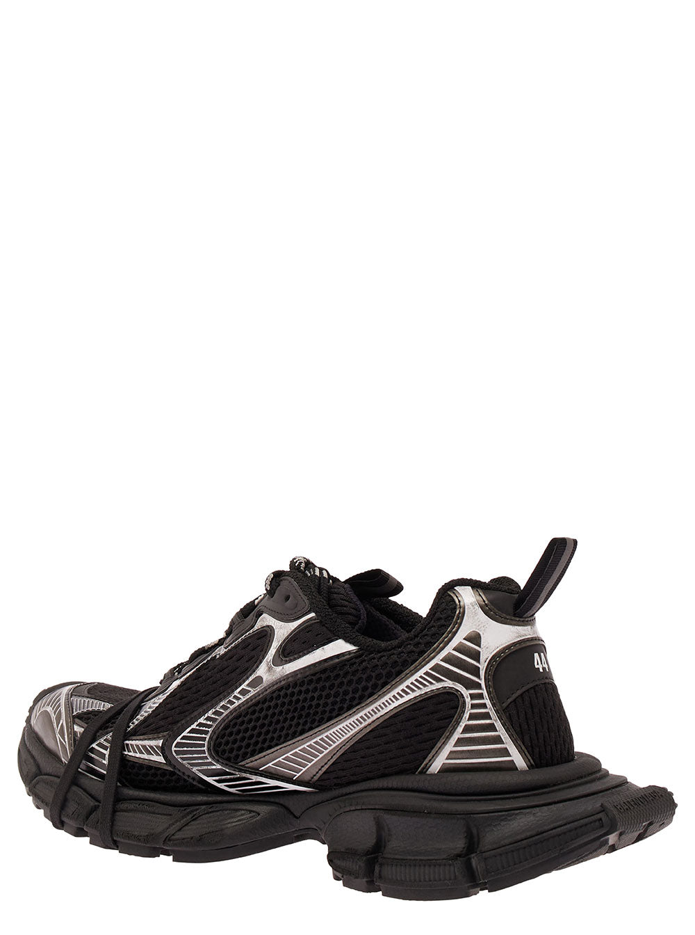 Balenciaga Men '3Xl' Black Low Top Sneakers With Logo Detail In Tech Fabric Man