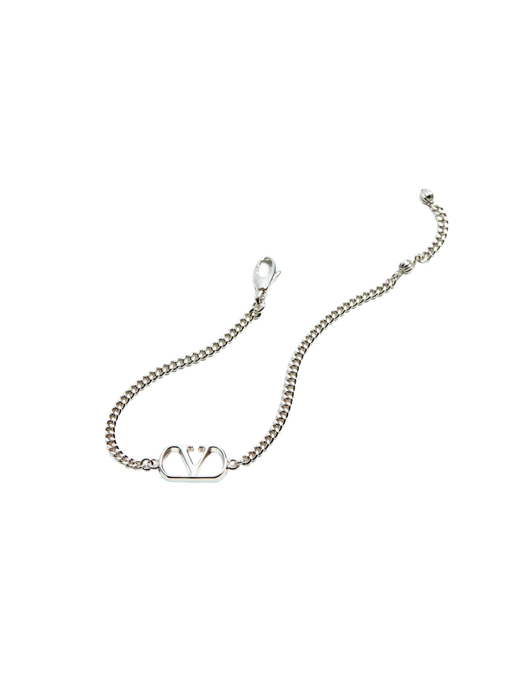 Valentino Garavani Men Metallic Bracelet With Chunky Chain-Link Design And Vlogo In Bronze Man